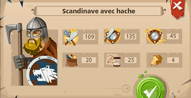 Scandinave avec hache